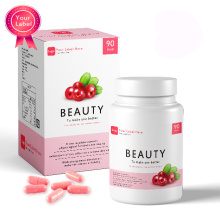 custom product label Cranberry Extract with Collagen Capsule skin beauty